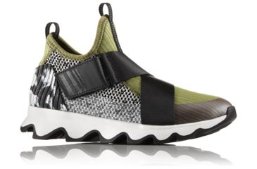 Image of Sorel Kinetic Sneak Casual Shoes - Women's, Olive Drab/White, 10.5 US, 1776271389-10.5
