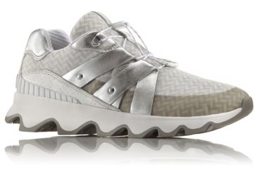 Image of Sorel Kinetic Speed Mesh and Leather Casual Boot, Womens, White/Dove, 9.5 US, 1788551100-9.5