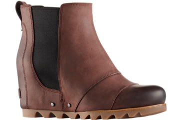 Image of Sorel Lea Wedge 2 Casual Boot - Women's-Redwood/Black-Medium-6
