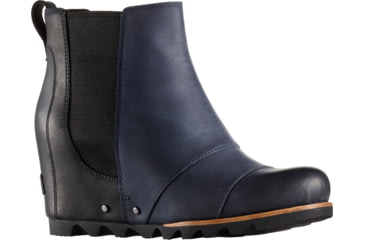 Image of Sorel Lea Wedge 2 Casual Boot - Women's-Collegiate Navy-Medium-9.5