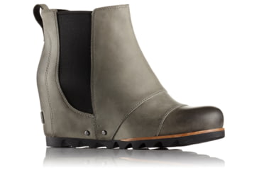 Image of Sorel Lea Wedge 2 Casual Boot, Womens, Dark Grey/Black, 5 US, 1759141089-5