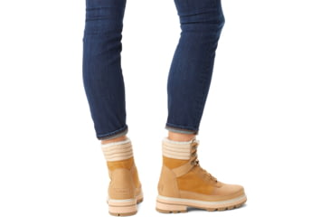 Image of Sorel Lennox Lace Cozy STKD Waterproof Boot - Women's, Geo Yellow, Curry, 8.5, 2009271-712-8.5