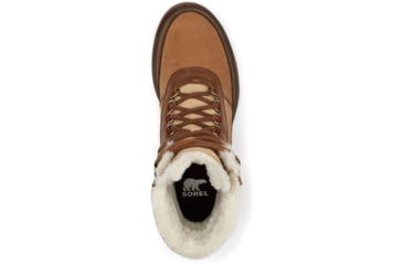 Image of Sorel Lennox Lace Cozy STKD Waterproof Boot - Women's, Velvet Tan, Warp Red, 9.5, 2009271-242-9.5