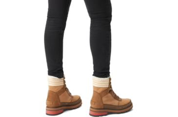 Image of Sorel Lennox Lace Cozy STKD Waterproof Boot - Women's, Velvet Tan, Warp Red, 9.5, 2009271-242-9.5