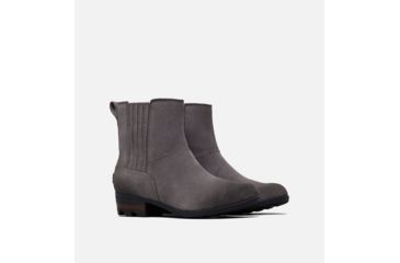 Image of Sorel Lolla Chelsea Boot - Womens, Suede-Quarry, Black, 6, 1822501052-6