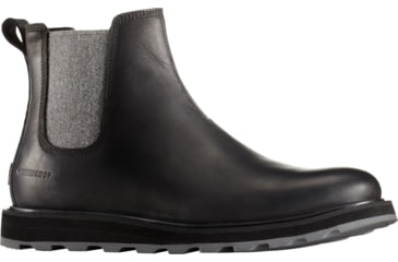 Image of Sorel Madson Chelsea Waterproof Casual Boot - Men's-Black/Black-Medium-8