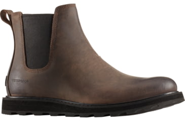 Image of Sorel Madson Chelsea Waterproof Casual Boot - Men's-Tobacco/Black-Medium-9.5