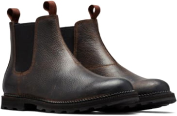Image of Sorel Madson Chelsea WP Boots - Mens, Tobacco, Black, 11, 1872001256-11