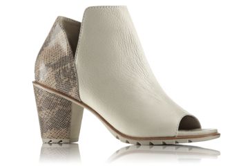 Image of Sorel Nadia Bootie Leather Casual Boot, Womens, Sea Salt/Snakeprint, 8 US, 1787271125-8