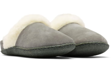 Image of Sorel Nakiska Slide II Slipper - Women's, Quarry, Grill, 8, 1902881-053-8