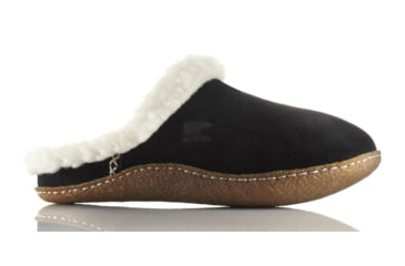 Image of Sorel Nakiska Slide Winter Slipper - Womens-Black/Fossil-11 US
