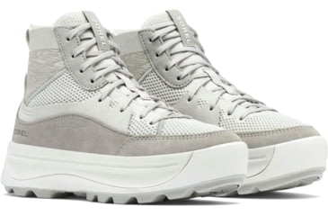 Image of Sorel Ona 503 Knit Mid Sneakers - Womens, Moonstone/Dove, 7.5 US, 2033981-009-7.5
