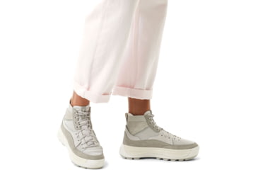 Image of Sorel Ona 503 Knit Mid Sneakers - Womens, Moonstone/Dove, 7.5 US, 2033981-009-7.5