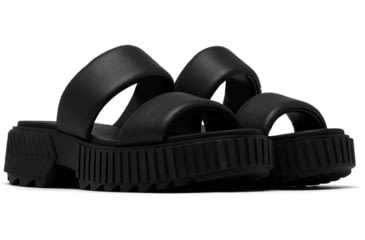 Image of Sorel Ona Streetworks Slide Mid Sandal - Womens, Black/Chalk, 8.5, 2069911-010-8.5