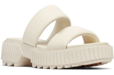 Image of Sorel Ona Streetworks Slide Mid Sandal - Womens, Chalk/Chalk, 6, 2069911-191-6