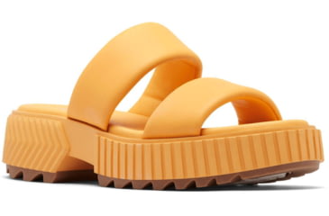 Image of Sorel Ona Streetworks Slide Mid Sandal - Womens, Yellow Ray/Sea Salt, 5, 2069911-765-5