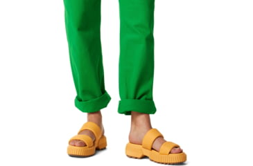 Image of Sorel Ona Streetworks Slide Mid Sandal - Womens, Yellow Ray/Sea Salt, 5, 2069911-765-5