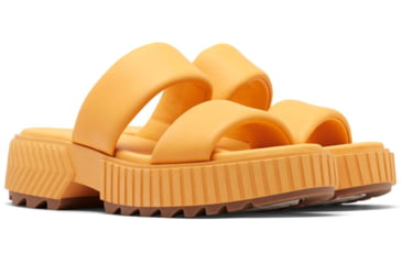 Image of Sorel Ona Streetworks Slide Mid Sandal - Womens, Yellow Ray/Sea Salt, 5, 2069911-765-5