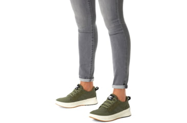 Image of Sorel Out N About III Low Sneaker Waterproof - Women's, Stone Green, Sea Salt, 10, 2019631-397-10
