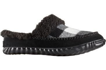 Image of Sorel Out 'N About Slide Plaid Slipper - Women's-Black-Medium-6