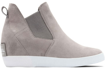 Image of Sorel Out N About Slip-On Wedge Boots - Womens, Chrome Grey/White, 6, 2033021-061-6