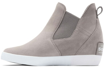 Image of Sorel Out N About Slip-On Wedge Boots - Womens, Chrome Grey/White, 6, 2033021-061-6