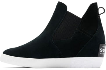 Image of Sorel Out N About Slip-On Wedge II Bootie - Women's, Black, White, 6.5, 2033021-010-6.5