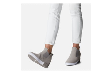 Image of Sorel Out N About Slip-On Wedge - Womens, Chrome Grey/White, 7 US, 1981671-061-7