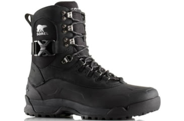 Image of Sorel Paxson Tall Waterproof Winter Boot - Men's-Black/Shark-Medium-13