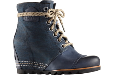 Image of Sorel PDX Wedge Casual Boot - Women's-Collegiate Navy-Medium-6.5