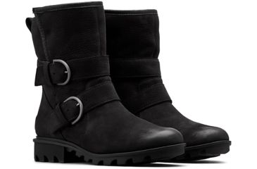 Image of Sorel Phoenix Moto Cozy - Womens, DEL RIO Black, 6.5, 1870301010-6.5