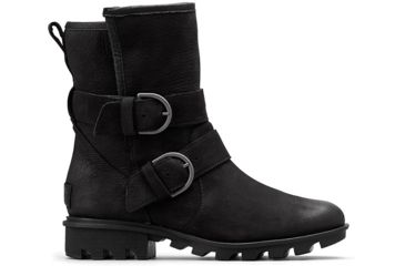 Image of Sorel Phoenix Moto Cozy - Womens, DEL RIO Black, 6.5, 1870301010-6.5
