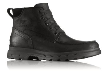 Image of Sorel Portzman Moc Toe Casual Boot, Mens, Black/Quarry, 13 US, 1750221010-13