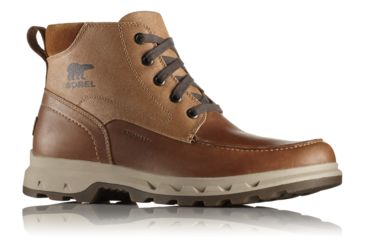 Image of Sorel Portzman Moc Toe Casual Boot, Mens, Elk/Ancient Fossil, 9 US, 1750221286-9