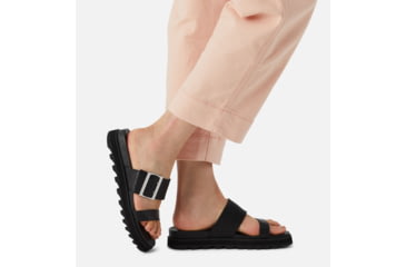 Image of Sorel Roaming Buckle Slide Sandals - Womens, Black, 7.5 US, 1936561-010-7.5