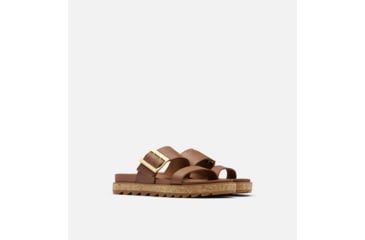 Image of Sorel Roaming Buckle Slide Sandals - Womens, Velvet Tan/Gum 2, 9.5 US, 1944601-243-9.5