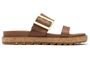 Image of Sorel Roaming Buckle Slide Sandals - Womens, Velvet Tan/Gum 2, 9.5 US, 1944601-243-9.5