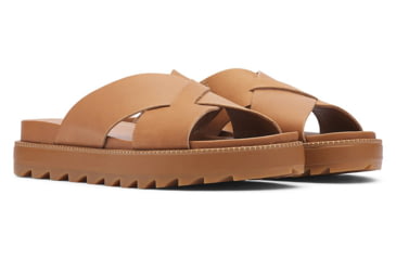 Image of Sorel Roaming Criss Cross Slide - Womens, Camel Brown, 9 US, 1897091-224-9