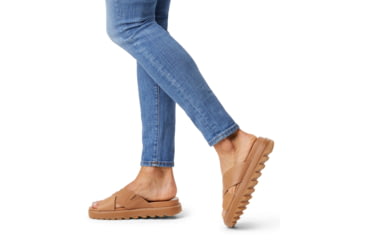 Image of Sorel Roaming Criss Cross Slide - Womens, Camel Brown, 9 US, 1897091-224-9