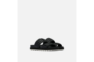 Image of Sorel Roaming Two Strap Slide Sandals - Womens, Black/Chalk, 9.5 US, 1988461-010-9.5