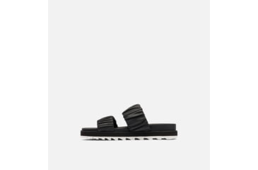 Image of Sorel Roaming Two Strap Slide Sandals - Womens, Black/Chalk, 9.5 US, 1988461-010-9.5