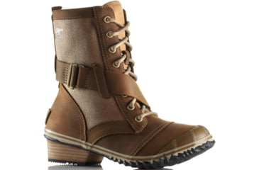 Image of Sorel Slimboot Lace Casual Boot - Women's-Autumn Bronze-Medium-8.5