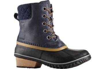 Image of Sorel Slimpack II Lace Casual Boot - Women's-Collegiate Navy/Glare-Medium-8