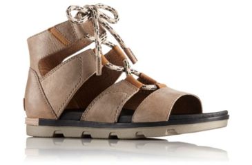 Image of Sorel Torpeda Lace II Sandal - Women's-Sahara/Black-Medium-5.5