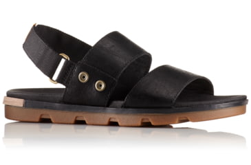 Image of Sorel Torpeda Sandal, Womens, Black/Sahara, 6 US, 1735211010-6