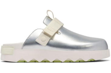 Image of Sorel VIIbe Clog - Womens, Sea Salt/Luminous Lime, 9, 2030521-127-9