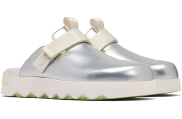 Image of Sorel VIIbe Clog - Womens, Sea Salt/Luminous Lime, 9, 2030521-127-9