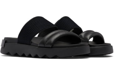 Image of Sorel VIIbe Slide Sandals - Womens, Black/Black, 9.5 US, 2030531-010-9.5