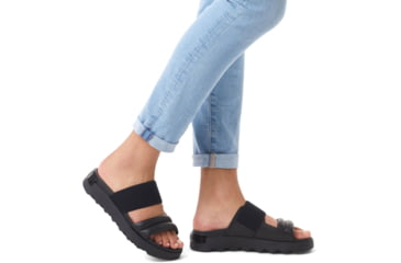 Image of Sorel VIIbe Slide Sandals - Womens, Black/Black, 9.5 US, 2030531-010-9.5