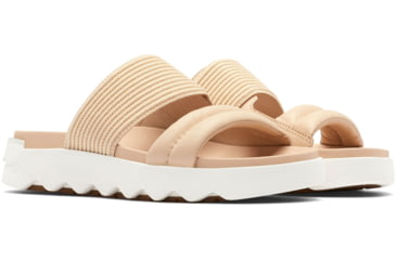 Image of Sorel VIIbe Slide Sandals - Womens, Nova Sand/Sea Salt, 8.5 US, 2030531-260-8.5